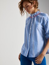 Gestreifte Bluse mit verspielten Details - Frauen - blue white stripe Gestreifte Bluse mit verspielten Details - Frauen - blue white stripe - 5 - TOM TAILOR Denim