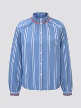 Gestreifte Bluse mit verspielten Details - Frauen - blue white stripe Gestreifte Bluse mit verspielten Details - Frauen - blue white stripe - 7 - TOM TAILOR Denim