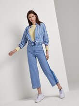 Geripptes Langarmshirt mit U-Boot-Ausschnitt - Frauen - pale yellow Geripptes Langarmshirt mit U-Boot-Ausschnitt - Frauen - pale yellow - 3 - TOM TAILOR Denim