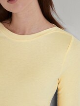 Geripptes Langarmshirt mit U-Boot-Ausschnitt - Frauen - pale yellow Geripptes Langarmshirt mit U-Boot-Ausschnitt - Frauen - pale yellow - 9 - TOM TAILOR Denim
