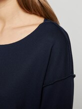 Geripptes Oversized Shirt - Frauen - Real Navy Blue Geripptes Oversized Shirt - Frauen - Real Navy Blue - 10 - TOM TAILOR Denim