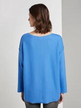 Geripptes Oversized Shirt - Frauen - water sport blue Geripptes Oversized Shirt - Frauen - water sport blue - 2 - TOM TAILOR Denim