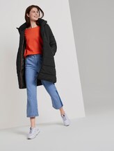 Geripptes Oversized Shirt - Frauen - signal red Geripptes Oversized Shirt - Frauen - signal red - 3 - TOM TAILOR Denim