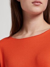 Geripptes Oversized Shirt - Frauen - signal red Geripptes Oversized Shirt - Frauen - signal red - 9 - TOM TAILOR Denim