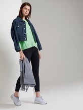 Geripptes Oversized Shirt - Frauen - soft neo green Geripptes Oversized Shirt - Frauen - soft neo green - 3 - TOM TAILOR Denim