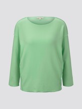 Geripptes Oversized Shirt - Frauen - soft neo green Geripptes Oversized Shirt - Frauen - soft neo green - 7 - TOM TAILOR Denim