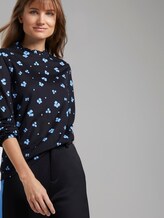 Langarmshirt mit Allover-Blumen-Print - Frauen - black blue flower print Langarmshirt mit Allover-Blumen-Print - Frauen - black blue flower print - 5 - TOM TAILOR Denim