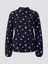 Langarmshirt mit Allover-Blumen-Print - Frauen - black blue flower print Langarmshirt mit Allover-Blumen-Print - Frauen - black blue flower print - 7 - TOM TAILOR Denim