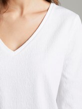 Sportliches Langarmshirt mit Struktur - Frauen - Off White Sportliches Langarmshirt mit Struktur - Frauen - Off White - 9 - TOM TAILOR Denim