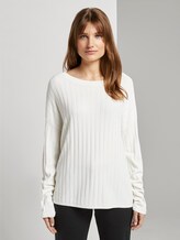 Soft ribbed sweater - Women - Off White Soft ribbed sweater - Women - Off White - 1 - TOM TAILOR Denim