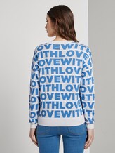 Strickpullover mit Love-Schriftzug - Frauen - wording allover Strickpullover mit Love-Schriftzug - Frauen - wording allover - 2 - TOM TAILOR Denim