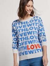 Strickpullover mit Love-Schriftzug - Frauen - wording allover Strickpullover mit Love-Schriftzug - Frauen - wording allover - 5 - TOM TAILOR Denim