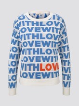 Strickpullover mit Love-Schriftzug - Frauen - wording allover Strickpullover mit Love-Schriftzug - Frauen - wording allover - 7 - TOM TAILOR Denim