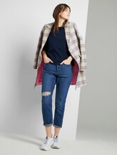 Sweatshirt mit Ärmeldetail - Frauen - Real Navy Blue Sweatshirt mit Ärmeldetail - Frauen - Real Navy Blue - 3 - TOM TAILOR Denim
