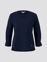 Sweatshirt mit Ärmeldetail - Frauen - Real Navy Blue Sweatshirt mit Ärmeldetail - Frauen - Real Navy Blue - 7 - TOM TAILOR Denim