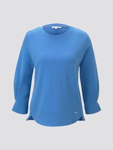 sweatshirt with sleeve details - Women - water sport blue sweatshirt with sleeve details - Women - water sport blue - 7 - TOM TAILOR Denim