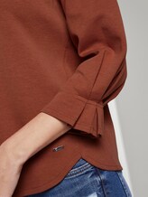 sweatshirt with sleeve details - Women - fox orange sweatshirt with sleeve details - Women - fox orange - 10 - TOM TAILOR Denim