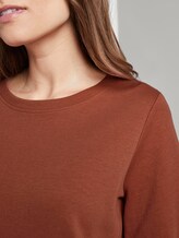 sweatshirt with sleeve details - Women - fox orange sweatshirt with sleeve details - Women - fox orange - 9 - TOM TAILOR Denim