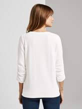 Strukturiertes Sweatshirt - Frauen - Off White Strukturiertes Sweatshirt - Frauen - Off White - 2 - TOM TAILOR Denim