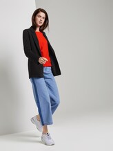 Strukturiertes Sweatshirt - Frauen - signal red Strukturiertes Sweatshirt - Frauen - signal red - 3 - TOM TAILOR Denim