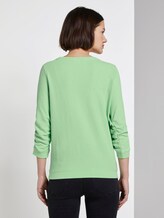 Strukturiertes Sweatshirt - Frauen - soft neo green Strukturiertes Sweatshirt - Frauen - soft neo green - 2 - TOM TAILOR Denim