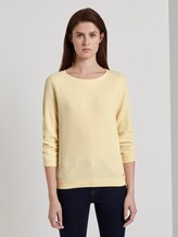 Textured sweatshirt - Women - pale yellow Textured sweatshirt - Women - pale yellow - 1 - TOM TAILOR Denim