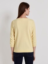 Textured sweatshirt - Women - pale yellow Textured sweatshirt - Women - pale yellow - 2 - TOM TAILOR Denim
