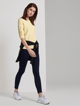 Textured sweatshirt - Women - pale yellow Textured sweatshirt - Women - pale yellow - 3 - TOM TAILOR Denim