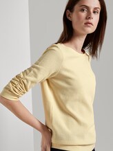 Textured sweatshirt - Women - pale yellow Textured sweatshirt - Women - pale yellow - 5 - TOM TAILOR Denim