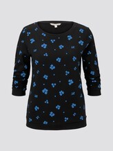 Sweatshirt mit Allover-Print - Frauen - black blue flower print Sweatshirt mit Allover-Print - Frauen - black blue flower print - 7 - TOM TAILOR Denim
