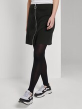 Mini-Rock mit druchgehendem Reißverschluss - Frauen - Deep Black Mini-Rock mit druchgehendem Reißverschluss - Frauen - Deep Black - 11 - TOM TAILOR Denim
