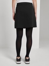 Mini-Rock mit druchgehendem Reißverschluss - Frauen - Deep Black Mini-Rock mit druchgehendem Reißverschluss - Frauen - Deep Black - 2 - TOM TAILOR Denim