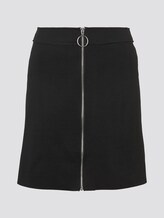 Mini-Rock mit druchgehendem Reißverschluss - Frauen - Deep Black Mini-Rock mit druchgehendem Reißverschluss - Frauen - Deep Black - 7 - TOM TAILOR Denim