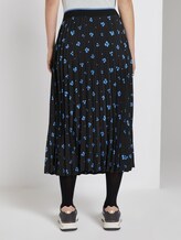 Midi Faltenrock mit Blumenprint - Frauen - black blue flower print Midi Faltenrock mit Blumenprint - Frauen - black blue flower print - 2 - TOM TAILOR Denim