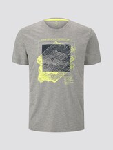 T-Shirt mit Print - Männer - Middle Grey Melange T-Shirt mit Print - Männer - Middle Grey Melange - 7 - TOM TAILOR