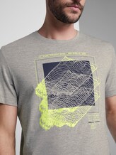 T-Shirt mit Print - Männer - Middle Grey Melange T-Shirt mit Print - Männer - Middle Grey Melange - 9 - TOM TAILOR