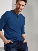 Henley Shirt met lange mouwen - Männer - after dark blue Henley Shirt met lange mouwen - Männer - after dark blue - 5 - TOM TAILOR