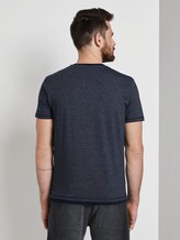 T-Shirt mit Underlayer - Männer - navy white mock twist T-Shirt mit Underlayer - Männer - navy white mock twist - 2 - TOM TAILOR