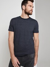 T-Shirt mit Underlayer - Männer - navy white mock twist T-Shirt mit Underlayer - Männer - navy white mock twist - 5 - TOM TAILOR