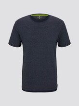 T-Shirt mit Underlayer - Männer - navy white mock twist T-Shirt mit Underlayer - Männer - navy white mock twist - 7 - TOM TAILOR