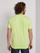 T-Shirt mit Underlayer - Männer - neon yellow grindle look T-Shirt mit Underlayer - Männer - neon yellow grindle look - 2 - TOM TAILOR