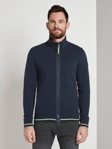 Sweatjacke mit Stehkragen - Männer - Sky Captain Blue Sweatjacke mit Stehkragen - Männer - Sky Captain Blue - 1 - TOM TAILOR