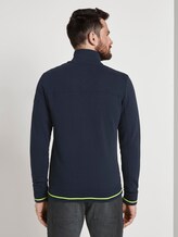 Sweatjacke mit Stehkragen - Männer - Sky Captain Blue Sweatjacke mit Stehkragen - Männer - Sky Captain Blue - 2 - TOM TAILOR