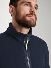 Sweatjacke mit Stehkragen - Männer - Sky Captain Blue Sweatjacke mit Stehkragen - Männer - Sky Captain Blue - 9 - TOM TAILOR