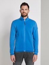 Sweatjacke mit Stehkragen - Männer - brilliant middle blue Sweatjacke mit Stehkragen - Männer - brilliant middle blue - 1 - TOM TAILOR