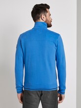 Sweatjacke mit Stehkragen - Männer - brilliant middle blue Sweatjacke mit Stehkragen - Männer - brilliant middle blue - 2 - TOM TAILOR