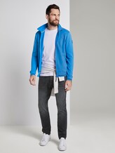 Sweatjacke mit Stehkragen - Männer - brilliant middle blue Sweatjacke mit Stehkragen - Männer - brilliant middle blue - 3 - TOM TAILOR