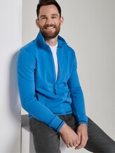 Sweatjacke mit Stehkragen - Männer - brilliant middle blue Sweatjacke mit Stehkragen - Männer - brilliant middle blue - 5 - TOM TAILOR
