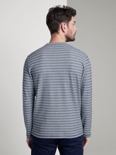 Strukturiertes Langarmshirt - Männer - mid blue doubleface Strukturiertes Langarmshirt - Männer - mid blue doubleface - 2 - TOM TAILOR