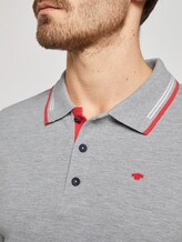 Sportief poloshirt met lange mouwen - Männer - Middle Grey Melange Sportief poloshirt met lange mouwen - Männer - Middle Grey Melange - 9 - TOM TAILOR